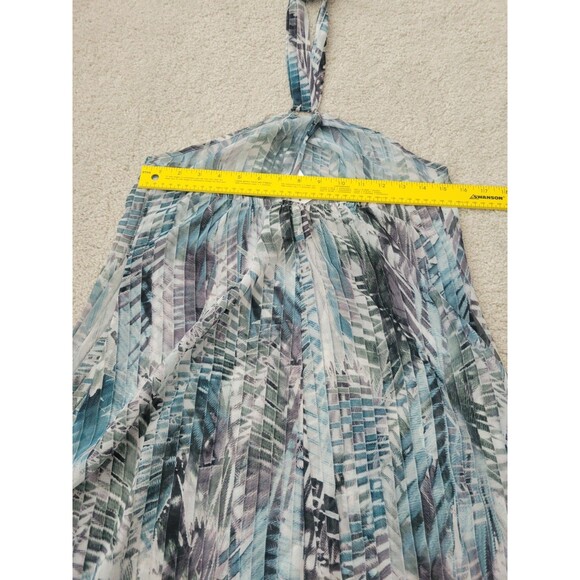 NWT Kenneth Cole Keyhole Halter Swimsuit Cover Up Dress Sheer Women Size Small - Picture 5 of 10